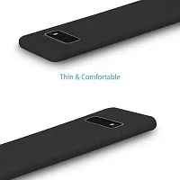 Caseline Back Cover for SAMSUNG GALAXY S10 Black Grip Case Silicon Pack of 1-thumb1