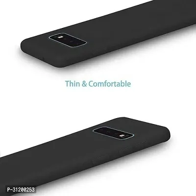 Caseline Back Cover for SAMSUNG GALAXY S10 Black Grip Case Silicon Pack of 1-thumb2