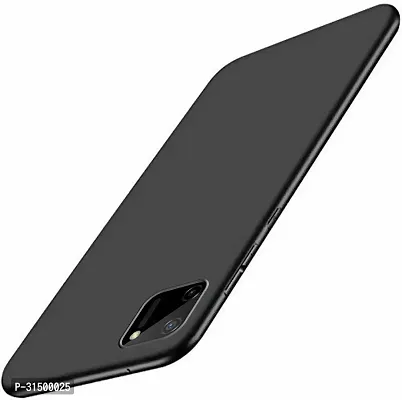 Caseline Back Cover for Realme C11 Black Grip Case Silicon Pack of 1-thumb0