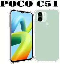 Caseline Back Cover for poco c51 POCO C51 REDMI A1+ REDMI A1 Plus REDMI A2+ REDMI A2 Plus BMTP Transparent Grip Case Pack of 1-thumb1