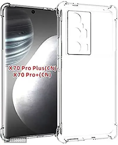 Caseline Back Cover for Vivo X70 Pro Transparent Grip Case Pack of 1-thumb0