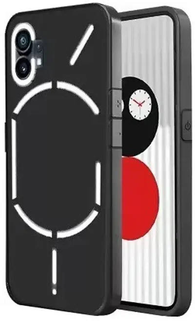 CELZO 4 Sides Full Protection Silicon Back Cover Case for Nothing Phone 1 - {Black}