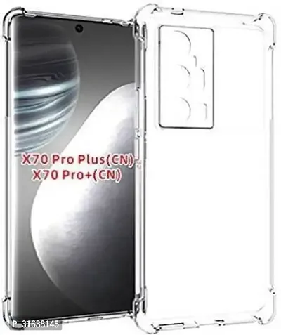 Caseline Back Cover for Vivo X70 Pro Plus Transparent Grip Case Pack of 1-thumb0