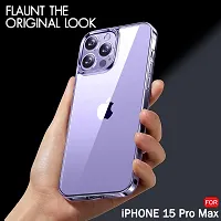 Caseline Back Cover for Apple iPhone 15 Pro Max iPhone 15 Pro MaxTP Transparent Grip Case Pack of 1-thumb4