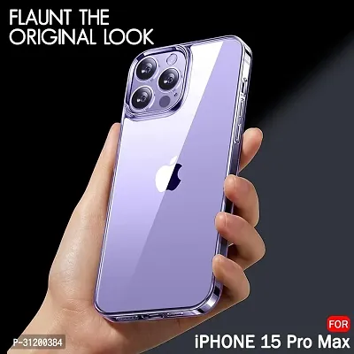 Caseline Back Cover for Apple iPhone 15 Pro Max iPhone 15 Pro MaxTP Transparent Grip Case Pack of 1-thumb5