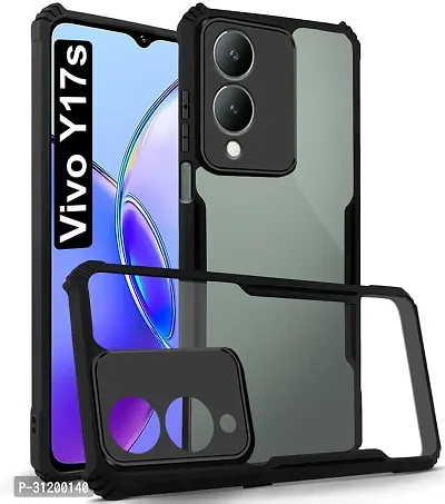 Caseline Back Cover for vivo Y17s VIVO Y17s 4G IP Black Grip Case Pack of 1