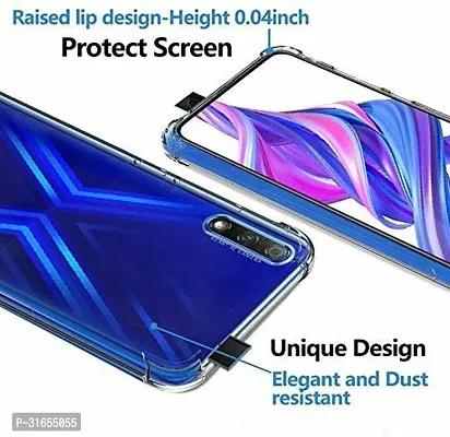 Caseline Back Cover for Honor 9X Transparent Grip Case Silicon Pack of 1-thumb2