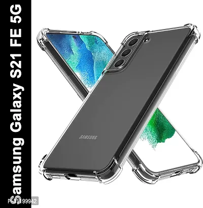 Caseline Back Cover for SAMSUNG GALAXY S21 FE 5G 5G SAMSUNG GALAXY S21 FE Transparent Grip Case Silicon Pack of 1