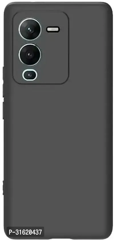 Caseline Back Cover for vivo V25 Pro  vivo V25 Pro 5G Vivo V25 Pro Vivo V25 Pro 5G Black Grip Case Silicon Pack of 1-thumb0