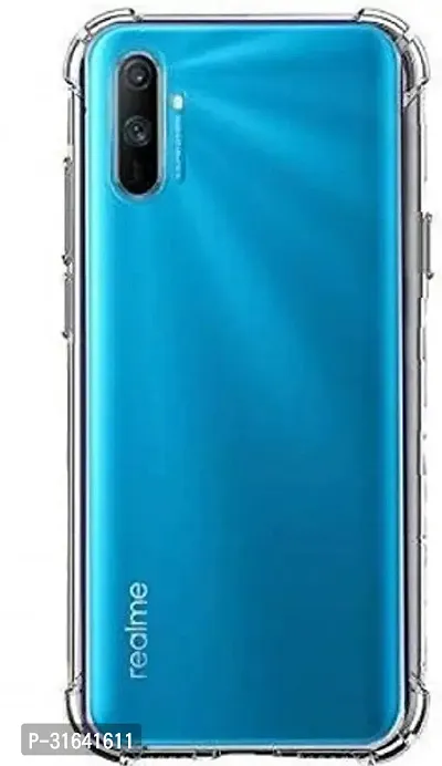 Caseline Back Cover for Realme C3 Transparent Grip Case Pack of 1-thumb0