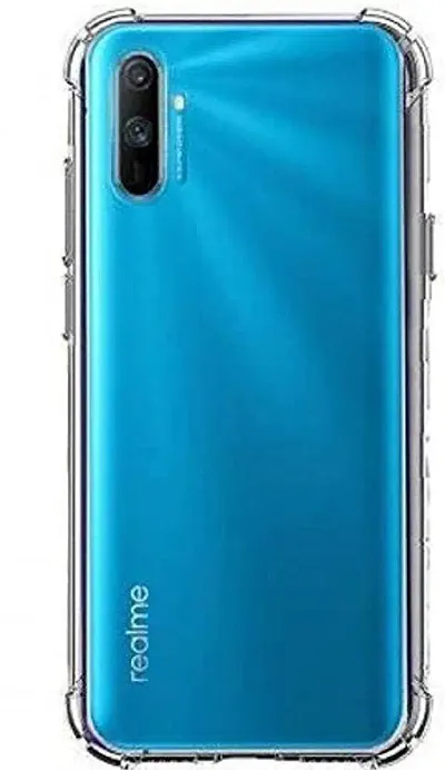 CELZO 4 Side Full Protection Back Cover Case for Oppo Realme C3 {2020} - (Transparent)