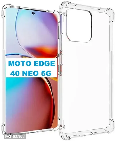 Caseline Back Cover for Motorola Moto Edge 40 Neo 5G Motorola Edge 40 Neo 5G Moto Edge 40 Neo 5GBMTP Transparent Grip Case Pack of 1-thumb0