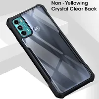 Caseline Back Cover for Motorola Moto G40 Fusion Motorola Moto G60 Black Grip Case Pack of 1-thumb2