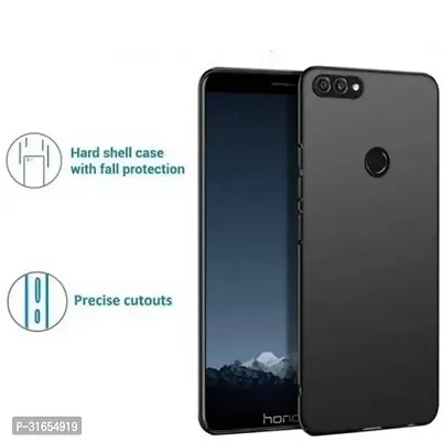 Caseline Back Cover for Honor 9N Black Grip Case Silicon Pack of 1-thumb2