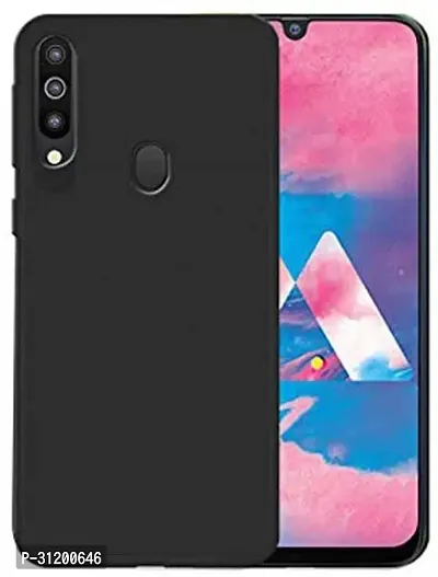 Caseline Back Cover for SAMSUNG GALAXY M30 Black Grip Case Pack of 1