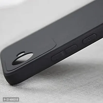 Caseline Back Cover for Realme C30 back glass Realme C30 back glass Black Grip Case Silicon Pack of 1-thumb2