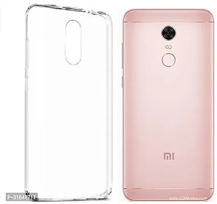 Caseline Back Cover for Mi Redmi Note 5 Transparent Silicon Pack of 1