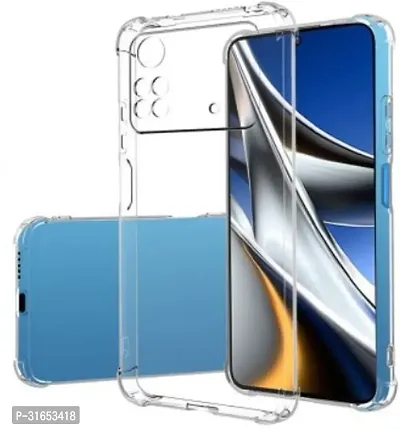 Caseline Back Cover for POCO X4 Pro POCO X4 Pro 5G Transparent Flexible Pack of 1-thumb0