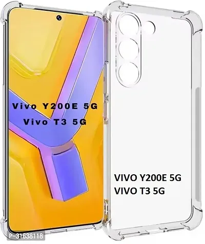 Caseline Back Cover for vivo T3 5G vivo Y200e 5G Transparent Grip Case Pack of 1-thumb0