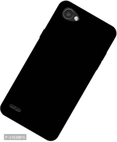 Caseline Back Cover for LG Q6 Black Shock Proof Silicon Pack of 1