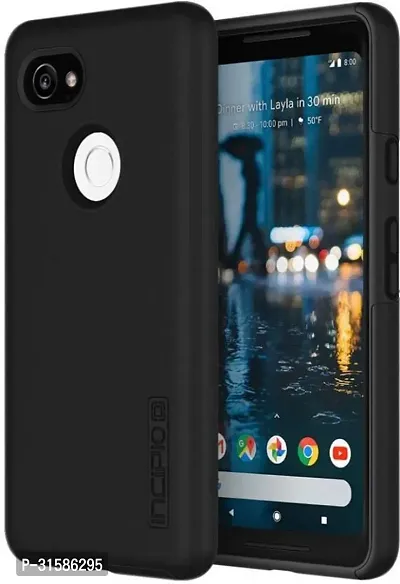 Caseline Back Cover for Pixel 2 6.0 inches Black Shock Proof Silicon Pack of 1-thumb0