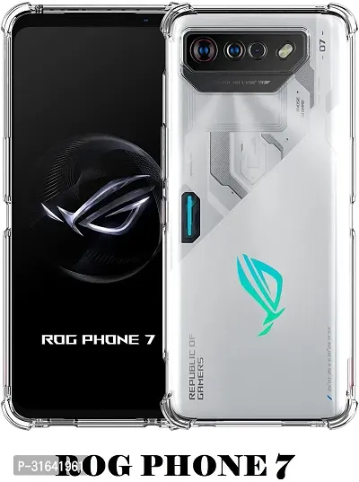 Caseline Back Cover for Asus ROG Phone 7 Transparent Silicon Pack of 1-thumb0