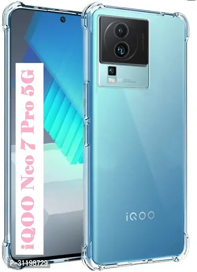 Caseline Back Cover for IQOO NEO 7 Pro 5G iQOO Neo 7 Pro 5G IQOO Neo 7 5G iQOO Neo 7 5G BMTP Transparent Grip Case Pack of 1