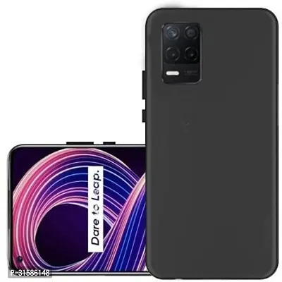 Caseline Back Cover for Realme 8s 5G Realme Narzo 30 5G Realme 8 5G Black Grip Case Silicon Pack of 1