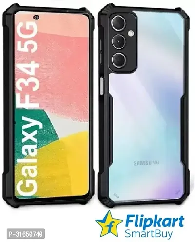 Flipkart SmartBuy Back Cover for SAMSUNG Galaxy F34 5G Black Grip Case Pack of 1