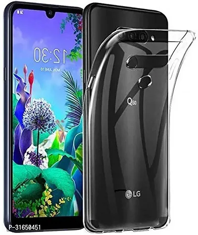 Caseline Back Cover for LG Q60 Transparent Grip Case Pack of 1