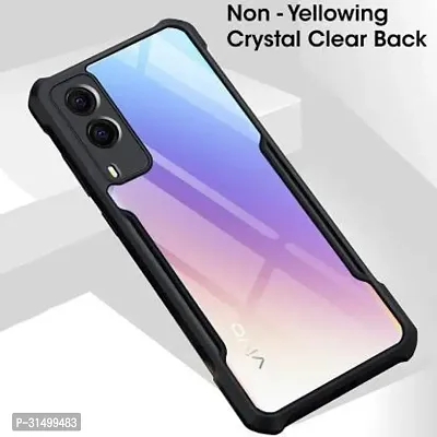 Caseline Back Cover for vivo V21e Black Grip Case Pack of 1-thumb2