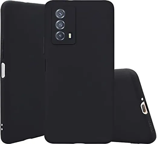 CELZO Silicon Back Cover Case for Realme Narzo 30 Pro (5G) - Black