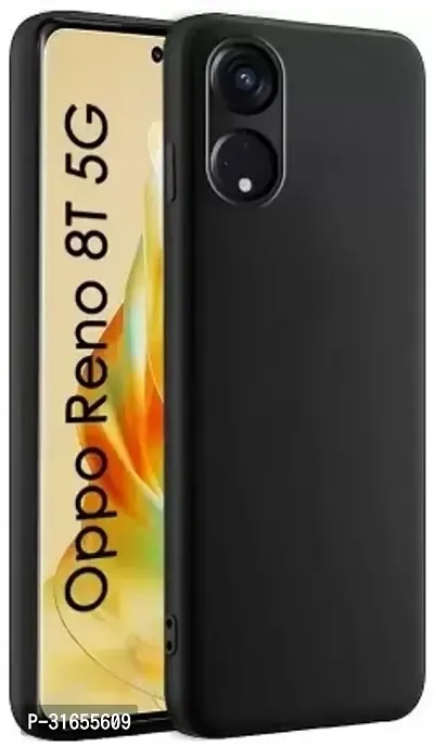 Caseline Back Cover for Oppo Reno 8T 5G OPPO Reno8T 5G OPPO Reno 8T 5G OPPO Reno8T 5G CND Black Grip Case Silicon Pack of 1-thumb0