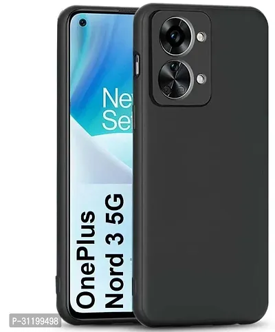 Caseline Back Cover for OnePlus Nord 3 5G 1Plus Nord 3 OnePlus Nord 3CND Black Grip Case Silicon Pack of 1-thumb0