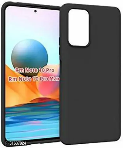 Caseline Back Cover for REDME NOTE 10PRO Black Grip Case Silicon Pack of 1-thumb0