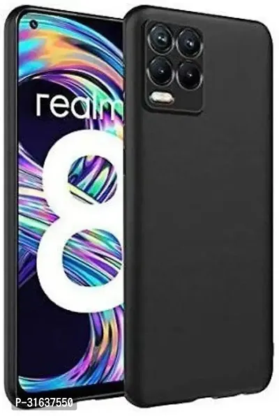 Caseline Back Cover for Realme 8s 5G Realme Narzo 30 5G Realme 8 5G Black Grip Case Silicon Pack of 1-thumb0