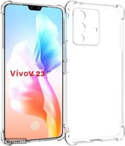 Caseline Back Cover for VIVO V23 5G VIVO V23 Transparent Grip Case Silicon Pack of 1-thumb0