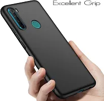 Caseline Back Cover for Realme 5i Black Grip Case Silicon Pack of 1-thumb3