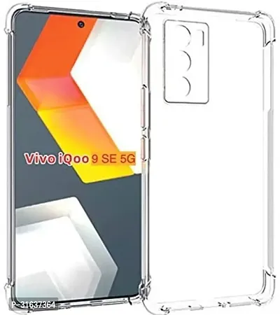 Caseline Back Cover for iQOO 9 SE iQOO 9 SE 5G Transparent Silicon Pack of 1