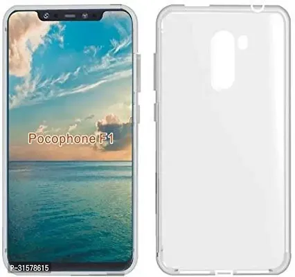 Caseline Back Cover For Poco F1 Transparent Grip Case Silicon Pack Of 1-thumb0