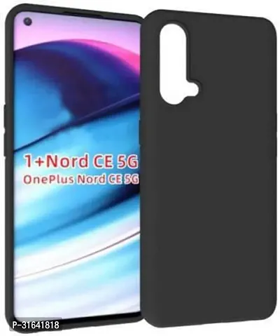 Caseline Back Cover for OnePlus Nord CE 5G Black Grip Case Silicon Pack of 1-thumb0