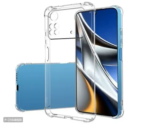 Caseline Back Cover for POCO X4 Pro POCO X4 Pro 5G Transparent Flexible Pack of 1-thumb0