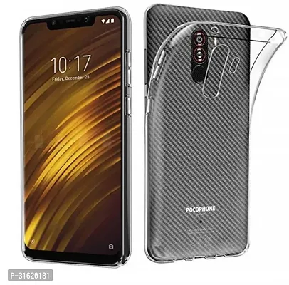 Caseline Back Cover for POCO F1 Transparent Grip Case Silicon Pack of 1