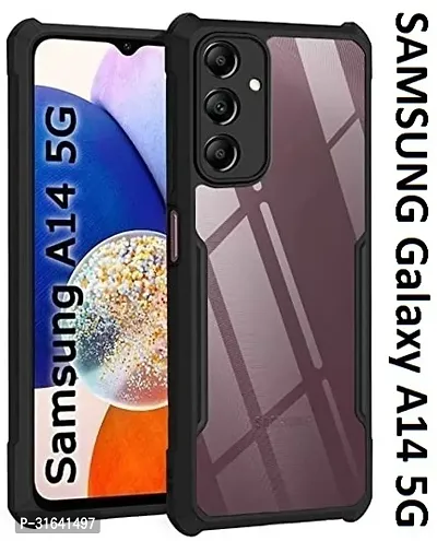 Nutricase Back Cover for SAMSUNG Galaxy A14 5G SAMSUNG A14 5G Black Grip Case Silicon-thumb0