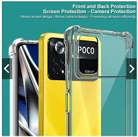 Caseline Back Cover for POCO X4 Pro POCO X4 Pro 5G Transparent Flexible Pack of 1-thumb1