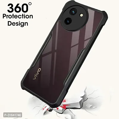 Caseline Back Cover for Vivo V30e 5G Black Dual Protection Pack of 1-thumb2