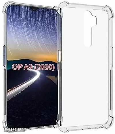 Caseline Back Cover for OPPO A9 2020 OPPO A5 2020 Transparent Grip Case Pack of 1