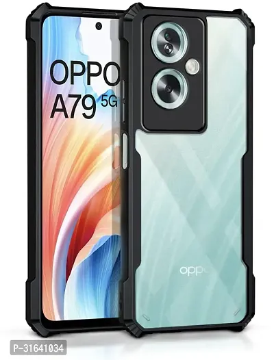 Caseline Back Cover for OPPO A79 5G IP Black Grip Case Pack of 1-thumb0