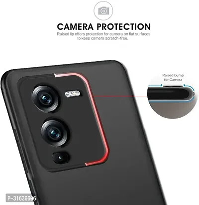 Caseline Back Cover for vivo V25 Pro  vivo V25 Pro 5G Vivo V25 Pro Vivo V25 Pro 5G Black Grip Case Silicon Pack of 1-thumb2