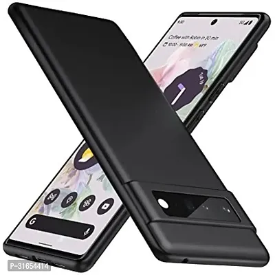 Caseline Back Cover for Google Pixel 6a GOOGLE PIXEL 6A Google Pixel 6a Black Grip Case Silicon Pack of 1-thumb0